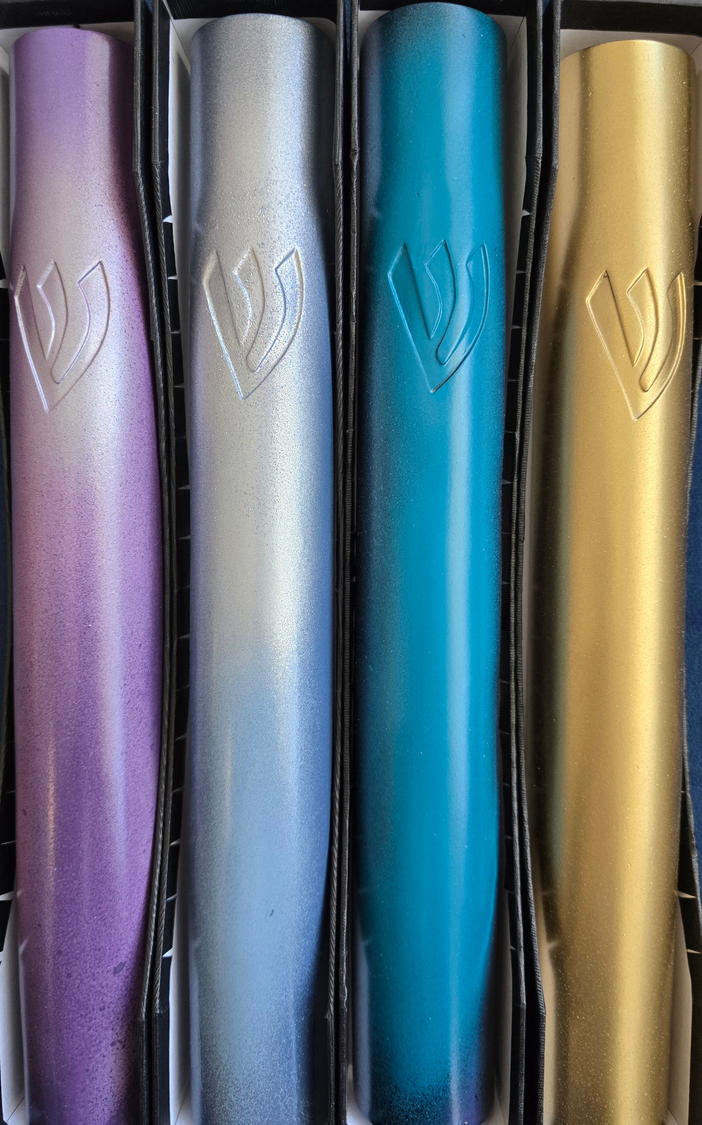 Mezuzah cases unique art hand-painted 30 cm. Extra large.
