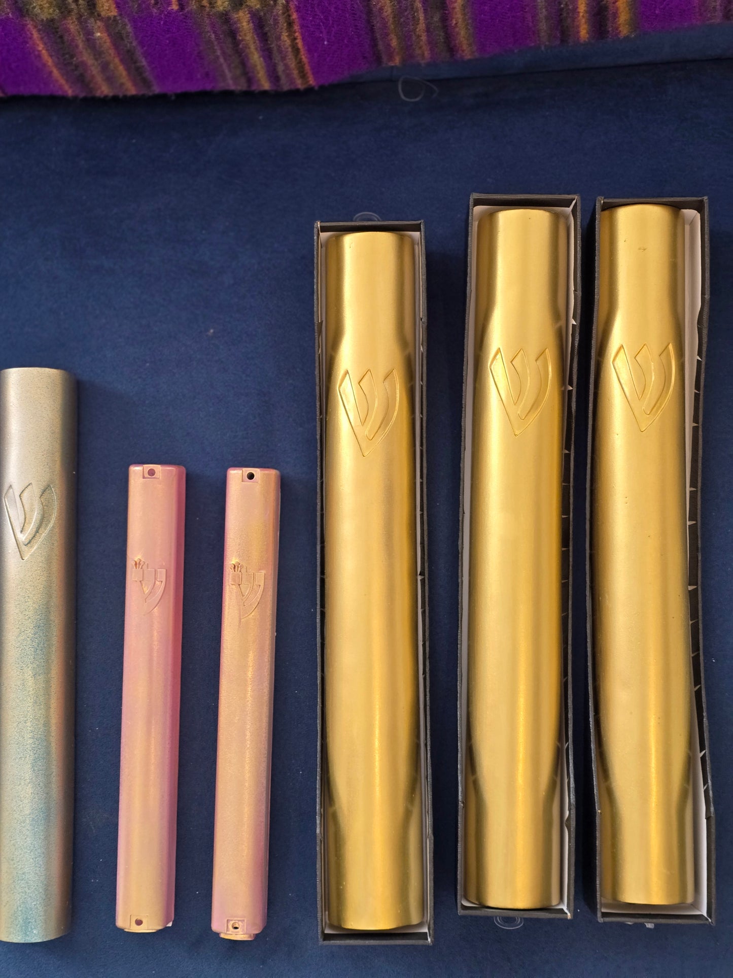 Mezuzah case is a unique piece of art. Hand-painted 20 cm.