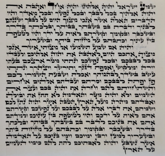 Mezuzah ARIZAL writing  12 cm double checked